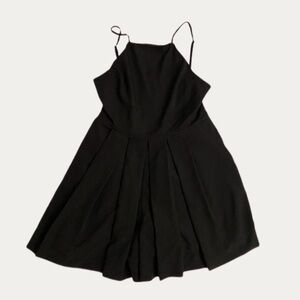 1State Black Pleated Romper